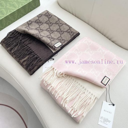 GUCCIGucci Perfect Gradient Purchasing Grade Latest Double sided Dual use Gucci Scarf, Forevz40yclz0 - Image 3