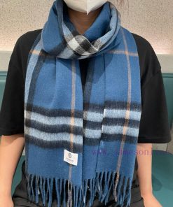 Ace reputation Burberry deep water ripple classic cashmere plaid scarf ‼ The latest productstoi1y3sq