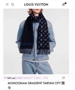 LV2024 new autumn and winter best looking men's and women's cashmere scarf with starry sky l7jb7bsvs