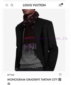 LV2024 new autumn and winter best looking men's and women's cashmere scarf with starry sky loiupel39