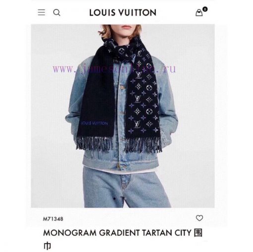 LV2024 new autumn and winter best looking men's and women's cashmere scarf with starry sky l7jb7bsvs - Image 2