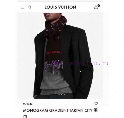 LV2024 new autumn and winter best looking men's and women's cashmere scarf with starry sky loiupel39 - Image 2