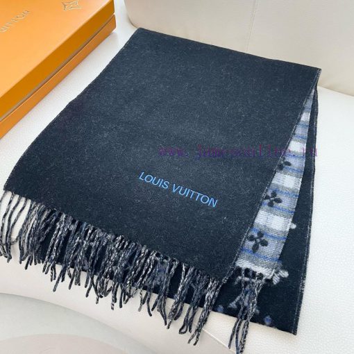LV2024 new autumn and winter best looking men's and women's cashmere scarf with starry sky l7jb7bsvs - Image 5