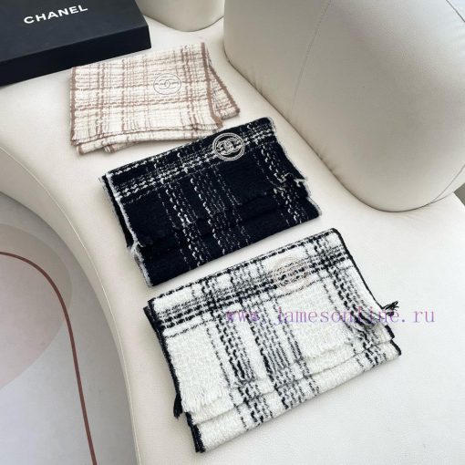 Chanel 2024 Top Cashmere Scarf is a bestseller! The real product is truly beautiful, and the21dbsg7f - Image 3