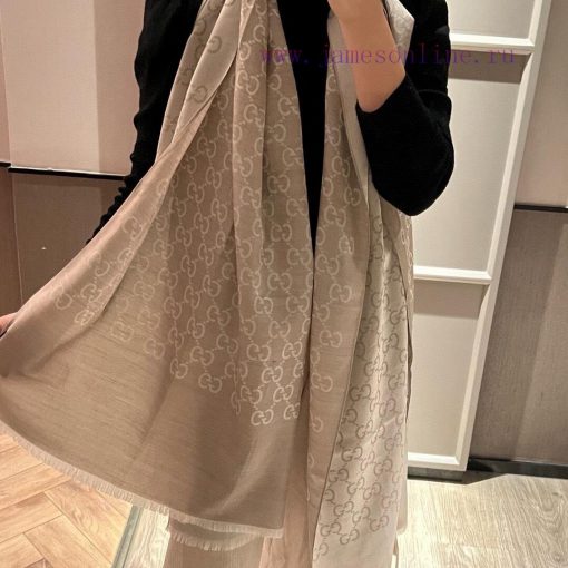 Gucci Classic Shawl GG Old Flower Thin Long Scarf G Evergreen Tree Style, unisex and suitabl98syl70n