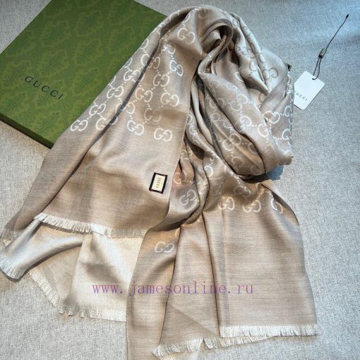Gucci Classic Shawl GG Old Flower Thin Long Scarf G Evergreen Tree Style, unisex and suitabl98syl70n - Image 10