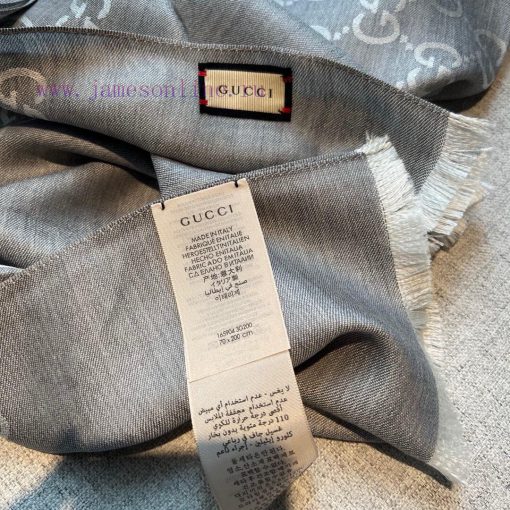 Gucci Classic Shawl GG Old Flower Thin Long Scarf G Evergreen Tree Style, unisex and suitabl9tcd28j5 - Image 6
