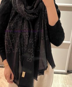Gucci Classic Shawl GG Old Flower Thin Long Scarf G Evergreen Tree Style, unisex and suitabla5wfb5su