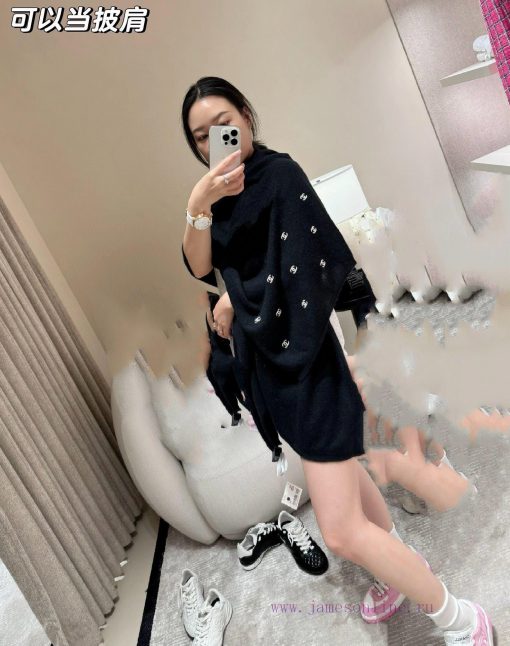 𝐂𝐡𝐚𝐧𝐞𝐥𝟐 4 𝐚 Bead series popular ultra white colorful LOGOIngredients: 60% cashmere, 40% mulbuhoeh1cw - Image 2