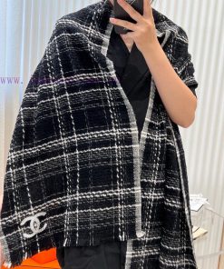 CHANEL cashmere long scarf, top-notch original product, unparalleled beauty. Chanel shawl caz9hfgdd4