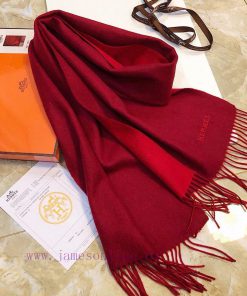 HERMES Hermes 2024 Paris Fashion Show Business Men's and Women's Universal Double sided Cashdtiko9rd
