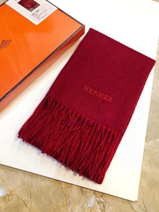 HERMES Hermes 2024 Paris Fashion Show Business Men's and Women's Universal Double sided Cashdtiko9rd - Image 6
