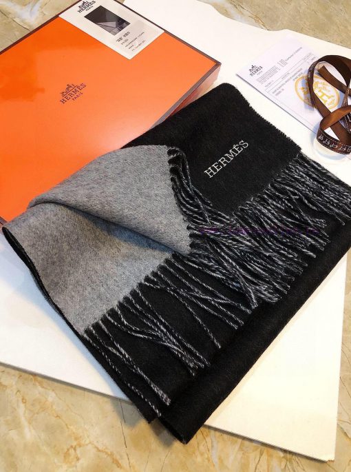 HERMES Hermes 2024 Paris Fashion Show Business Men's and Women's Universal Double sided Cashtclhm1sh - Image 4