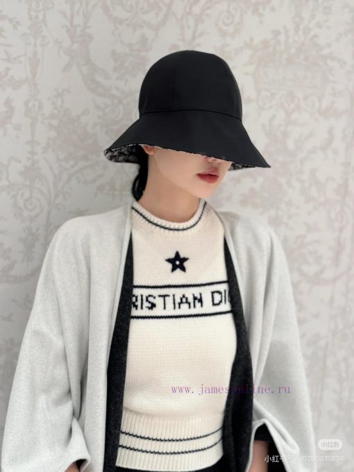 Dior's new letter cape is a unique style for bags, shoes, and handbagsThis navy blue wool antk29u6u1 - Image 3