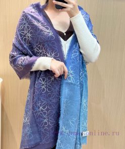 Gradient double-sided V-Roc herringbone silk and cashmere gradient autumn thin scarf with pe0n76kuh1