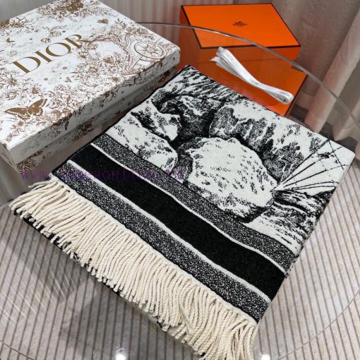 Original CD shawl, CD global travel series, Dior's latest element large shawl Blanket. Blankx3y24ejs - Image 5