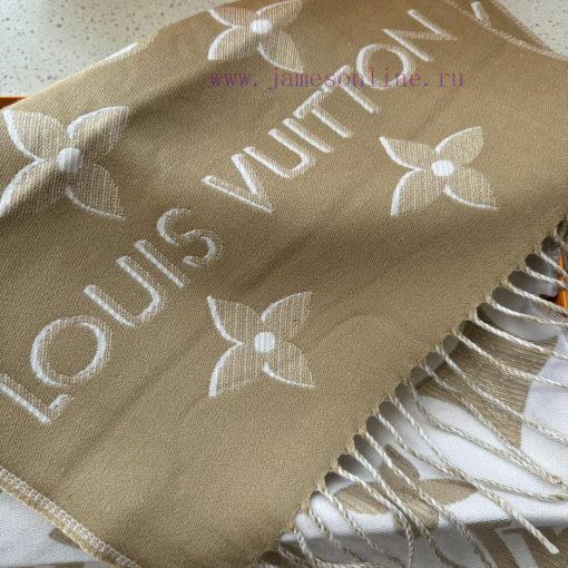 Golden thread old flower double-sided long scarf LV latest gold thread style ️ Fashionable, l0xxbwej - Image 8