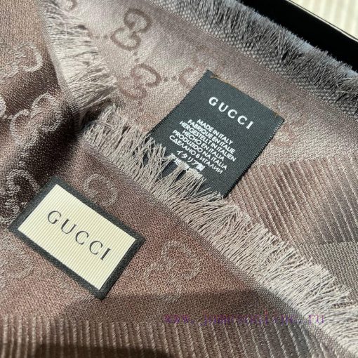 GUCCl Belle Edition - The Most Valuable Classic to BuyAlphabet Jacquard Two tone Shawl Black8inwqcz1 - Image 3