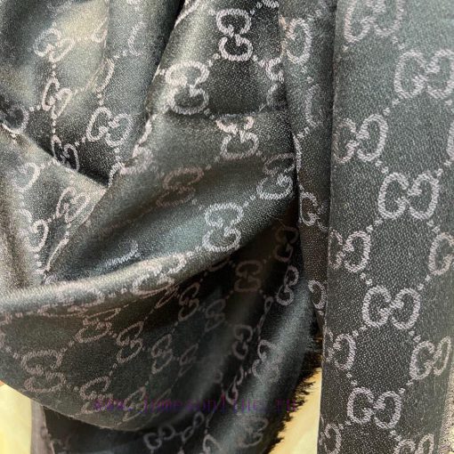 GUCCl Belle Edition - The Most Valuable Classic to BuyAlphabet Jacquard Two tone Shawl Blackz5zjtjnc - Image 8
