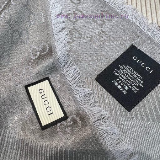 GUCCl Belle Edition - The Most Valuable Classic to BuyAlphabet Jacquard Two tone Shawl Black8nu45hx9 - Image 3
