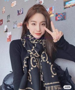 Synchronized Double G Jacquard Double sided Shawl Style Classic, Elegant and Fashionable, Noeo5jc2qo