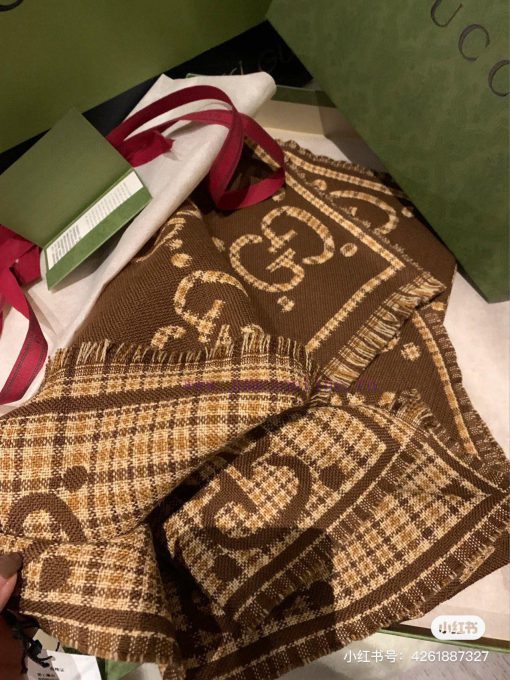 Synchronized Double G Jacquard Double sided Shawl Style Classic, Elegant and Fashionable, Note3np4yc - Image 4