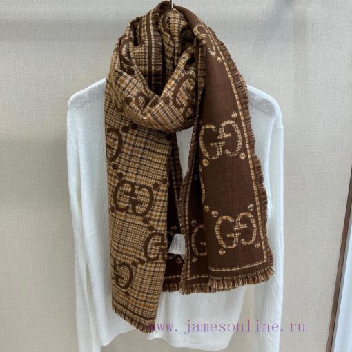 Synchronized Double G Jacquard Double sided Shawl Style Classic, Elegant and Fashionable, Note3np4yc - Image 9