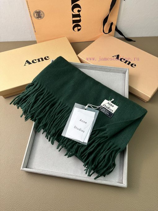 ACNE Embroidered Edition Noble Light Water Ripple Lamb Fleece Shawl Super Beautiful AC is a z6gm18c3 - Image 2