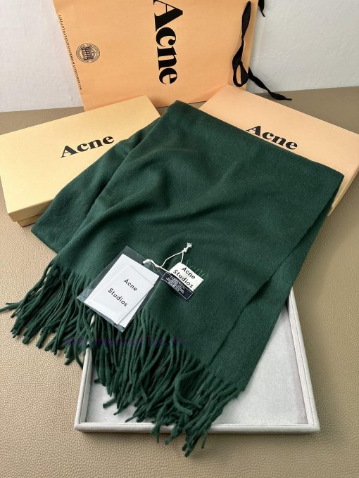 ACNE Embroidered Edition Noble Light Water Ripple Lamb Fleece Shawl Super Beautiful AC is a z6gm18c3 - Image 3