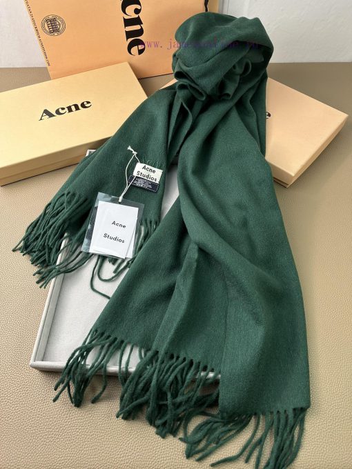 ACNE Embroidered Edition Noble Light Water Ripple Lamb Fleece Shawl Super Beautiful AC is a z6gm18c3 - Image 6