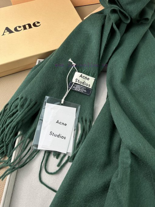 ACNE Embroidered Edition Noble Light Water Ripple Lamb Fleece Shawl Super Beautiful AC is a z6gm18c3 - Image 7