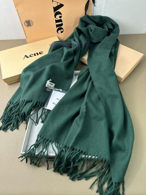 ACNE Embroidered Edition Noble Light Water Ripple Lamb Fleece Shawl Super Beautiful AC is a z6gm18c3 - Image 8