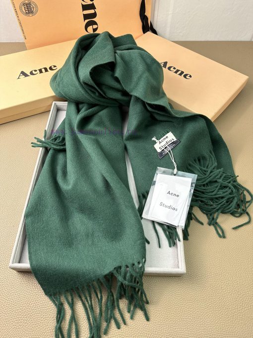 ACNE Embroidered Edition Noble Light Water Ripple Lamb Fleece Shawl Super Beautiful AC is a z6gm18c3 - Image 9