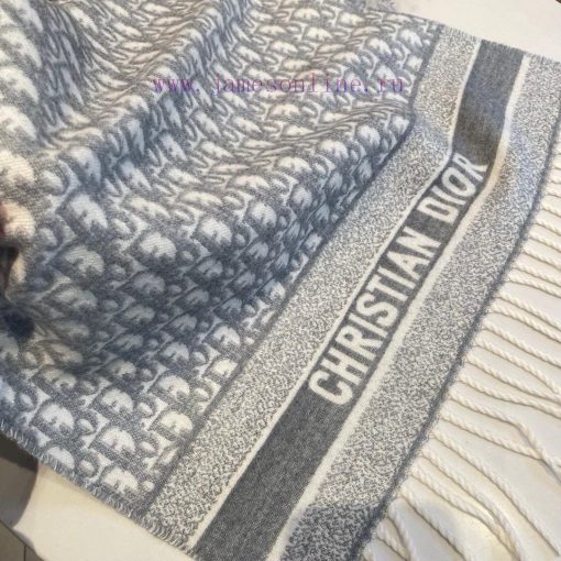 D Yazhi long scarfFabric cashmereSize 200 * 45Color: black gray, gray whiteThis wool blend slcr9c1vg - Image 5