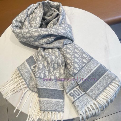 D Yazhi long scarfFabric cashmereSize 200 * 45Color: black gray, gray whiteThis wool blend slcr9c1vg - Image 7
