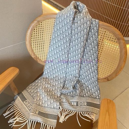 D Yazhi long scarfFabric cashmereSize 200 * 45Color: black gray, gray whiteThis wool blend slcr9c1vg - Image 8