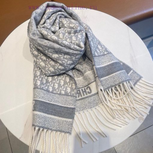 D Yazhi long scarfFabric cashmereSize 200 * 45Color: black gray, gray whiteThis wool blend slcr9c1vg - Image 9