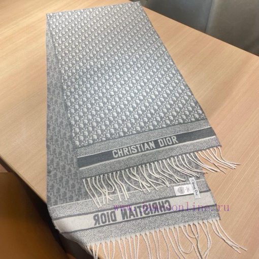 D Yazhi long scarfFabric cashmereSize 200 * 45Color: black gray, gray whiteThis wool blend slcr9c1vg - Image 10