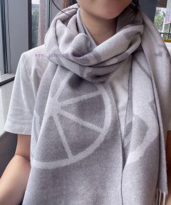 ▪Hermes   Hermes cashmere jacquard scarf, exquisite and gentle color matching, super infatkldz2qtu