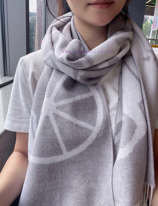 ▪Hermes   Hermes cashmere jacquard scarf, exquisite and gentle color matching, super infatkldz2qtu - Image 2