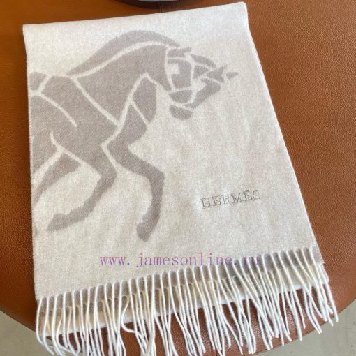 ▪Hermes   Hermes cashmere jacquard scarf, exquisite and gentle color matching, super infatkldz2qtu - Image 4