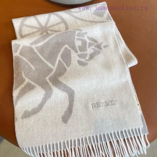 ▪Hermes   Hermes cashmere jacquard scarf, exquisite and gentle color matching, super infatkldz2qtu - Image 6