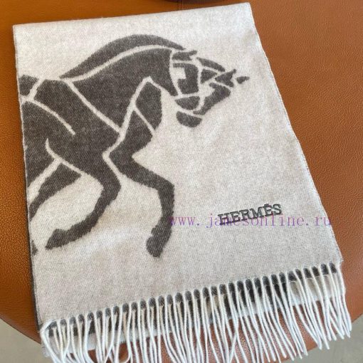 ▪Hermes   Hermes cashmere jacquard scarf, exquisite and gentle color matching, super infatyggmvq4o - Image 4