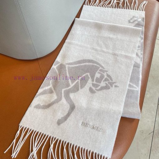 ▪Hermes   Hermes cashmere jacquard scarf, exquisite and gentle color matching, super infatkldz2qtu - Image 7