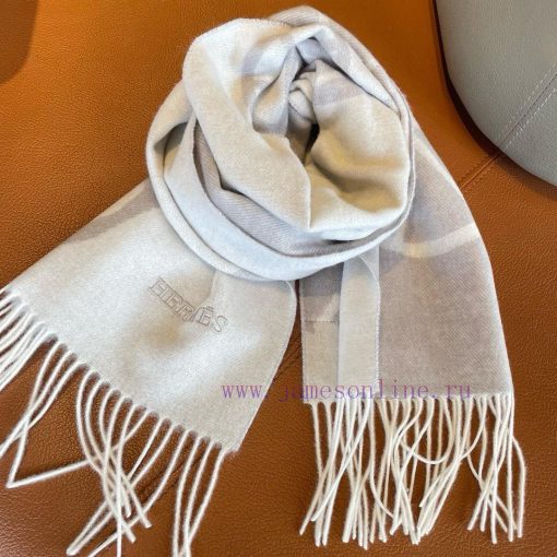 ▪Hermes   Hermes cashmere jacquard scarf, exquisite and gentle color matching, super infatkldz2qtu - Image 9