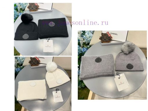 Mongkou Wool Set Hat - With Fox Hair Ball Classic Set Hat Scarf Warm and Super Comfortable~Wf7n5h96b - Image 2