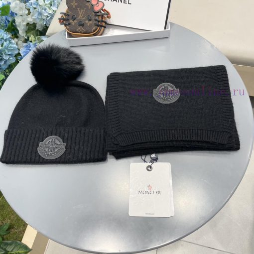 Mongkou Wool Set Hat - With Fox Hair Ball Classic Set Hat Scarf Warm and Super Comfortable~Wf7n5h96b - Image 3