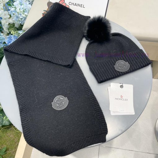 Mongkou Wool Set Hat - With Fox Hair Ball Classic Set Hat Scarf Warm and Super Comfortable~Wf7n5h96b - Image 4