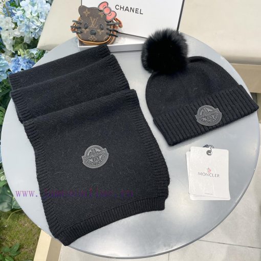 Mongkou Wool Set Hat - With Fox Hair Ball Classic Set Hat Scarf Warm and Super Comfortable~Wf7n5h96b - Image 5