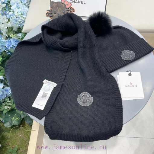 Mongkou Wool Set Hat - With Fox Hair Ball Classic Set Hat Scarf Warm and Super Comfortable~Wf7n5h96b - Image 7